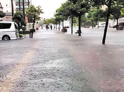 大雨の時の様子（佐賀市）